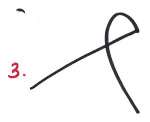 3. Occasionally, the “head” of the ideogram appears as though it has been cut in half. One side seems flat, or missing. In my sessions, this ideogram has proven to indicate that the person in question is either “missing his/her other half,” or is suffering from mental illness or retardation.